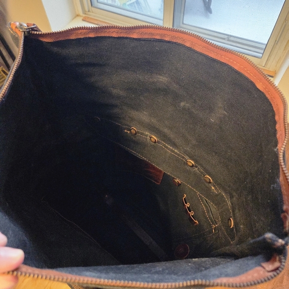 Leather waxed cotton beast craft travel bag backpack HIGH QUALITY - Picture 4 of 16